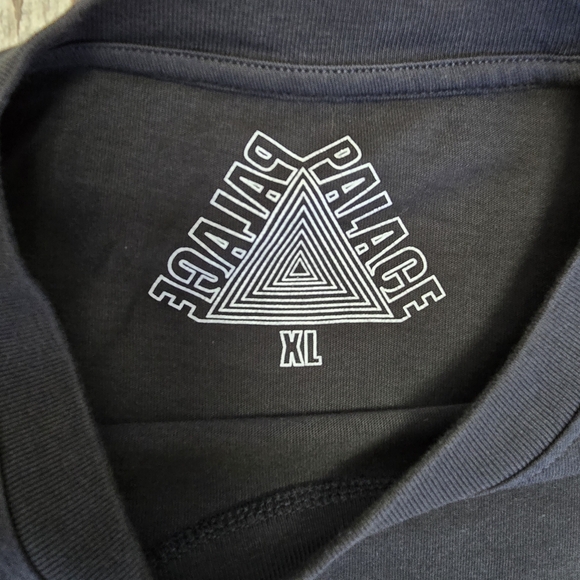 Palace by Palace Skateboards Black Embroidered Logo Men's T-Shirt Size XL - Picture 4 of 8